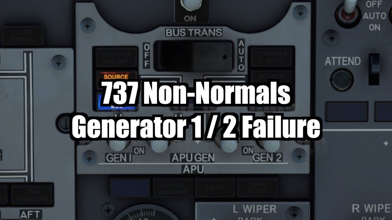737 Generator Failure