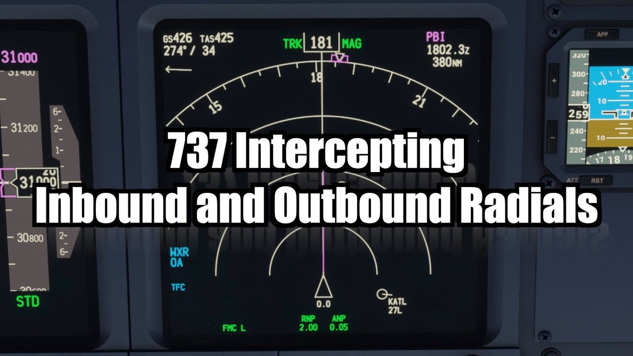737 Intercepting Inbound and Outbound Radials