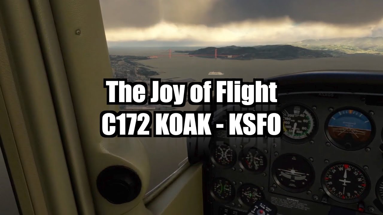 Cessna 172 Sunrise Flight | San Francisco Bay Area Scenic Tour in MSFS 2020