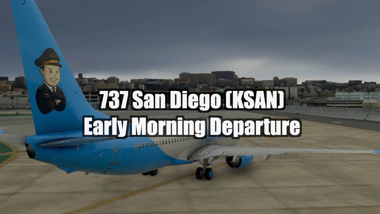 Dancing with the Skies: Early Morning Takeoff & RNAV Departure | San Diego (KSAN) Runway 27