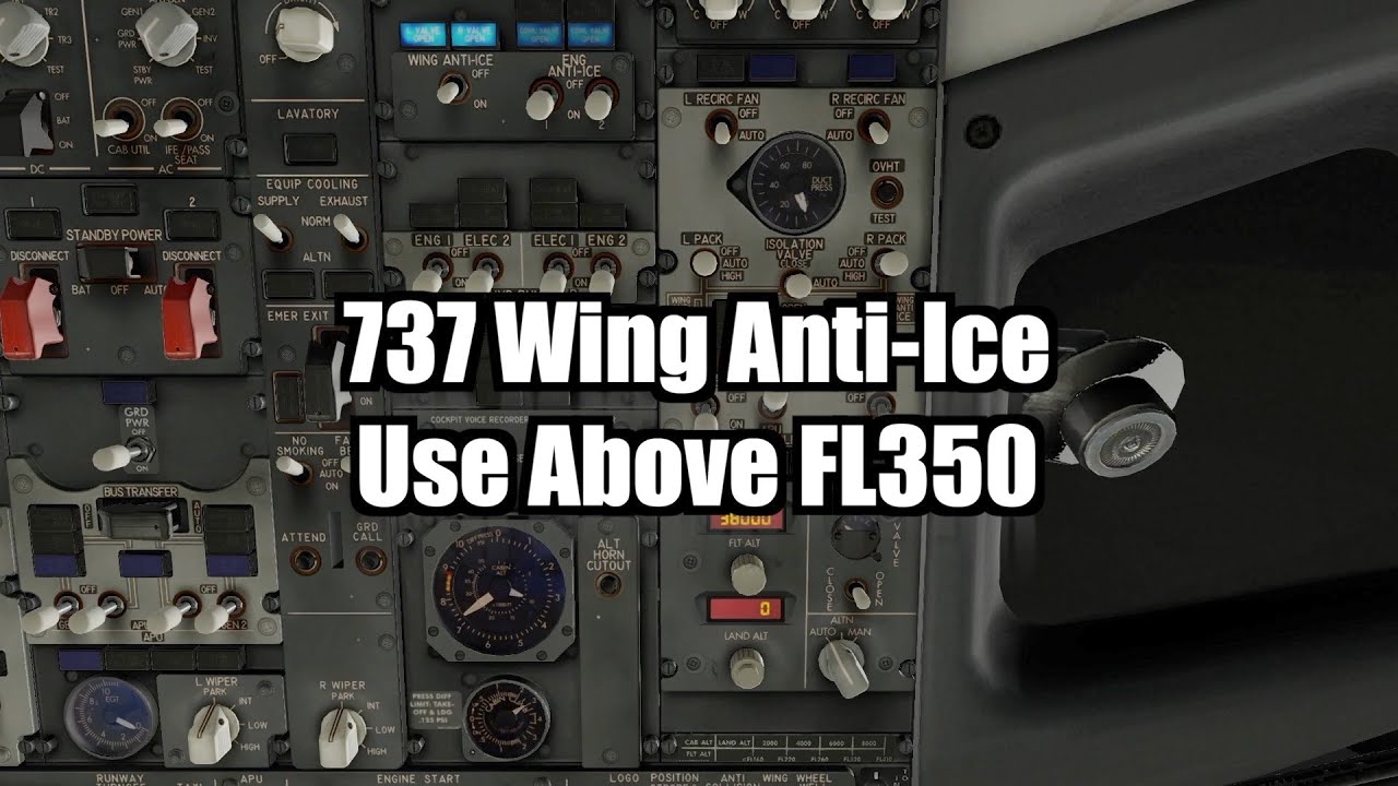 737 Wing Anti-Ice Use Above FL350