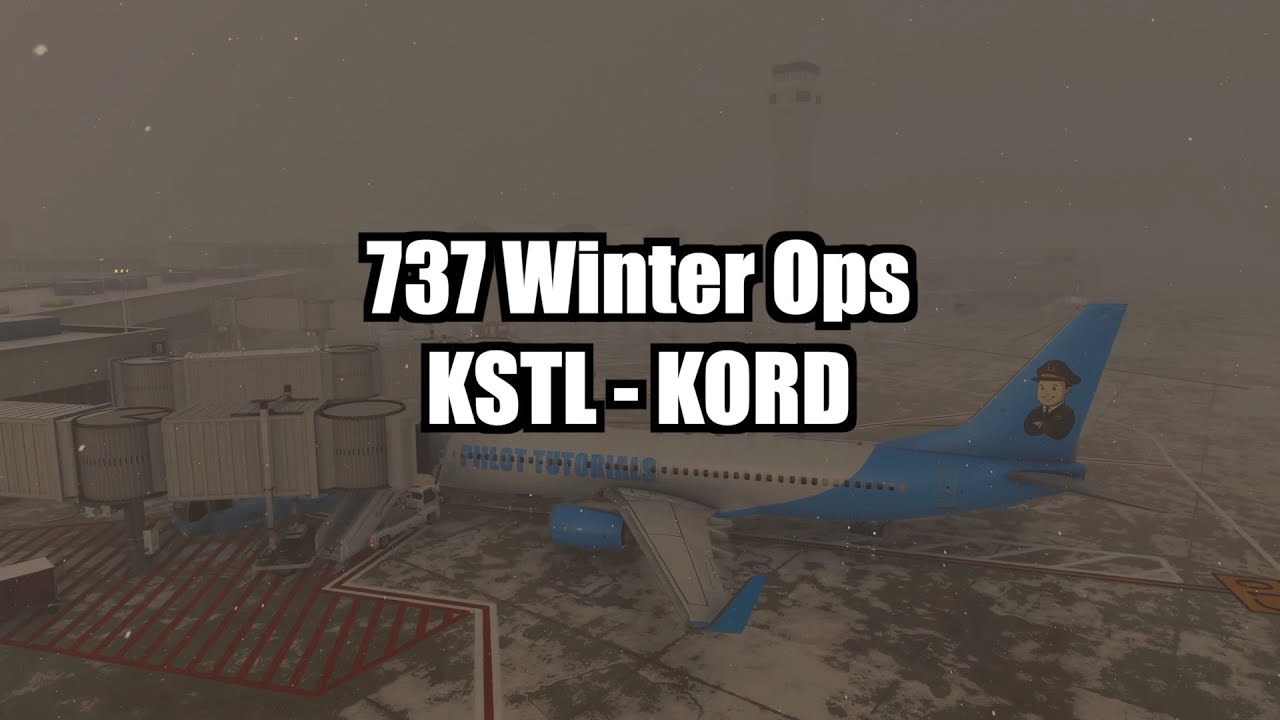 Boeing 737 Winter Operations: St. Louis to Chicago O’Hare Tutorial