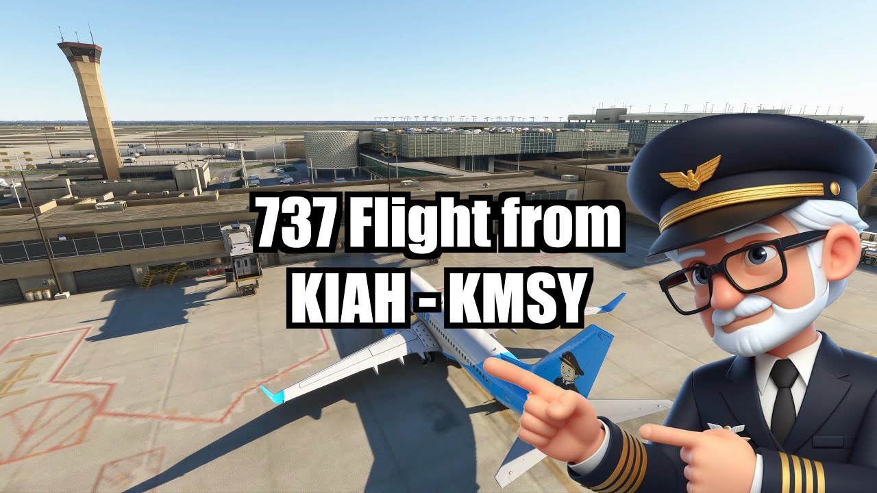 Boeing 737 Flight Tutorial: KIAH to KMSY | PMDG