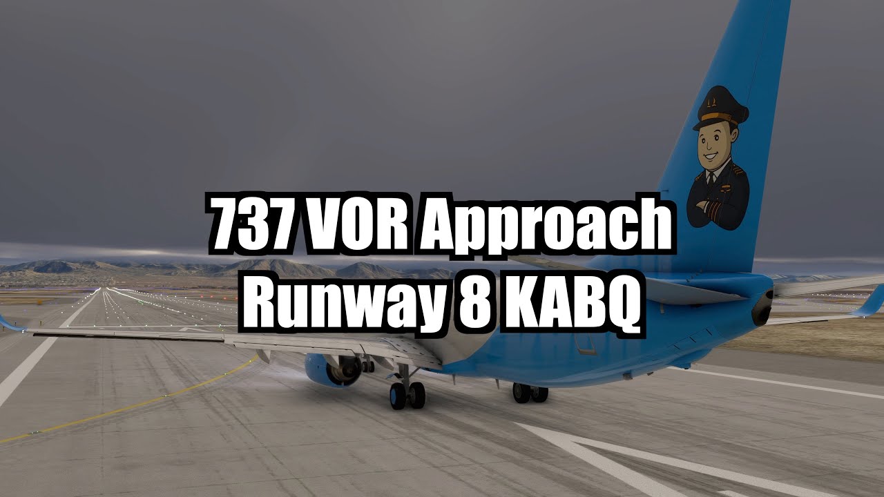 Boeing 737 Approach Tutorials: VOR Approach KABQ | PMDG