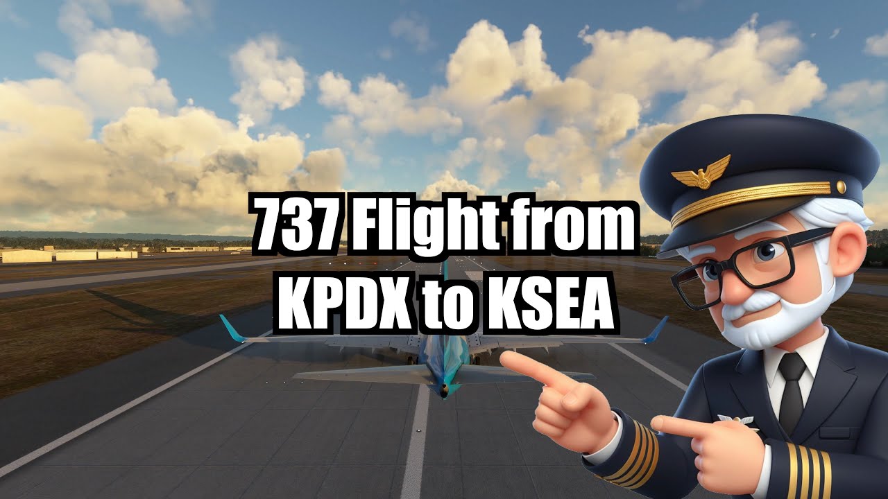 Boeing 737 Flight Tutorial: KPDX to KSEA | PMDG