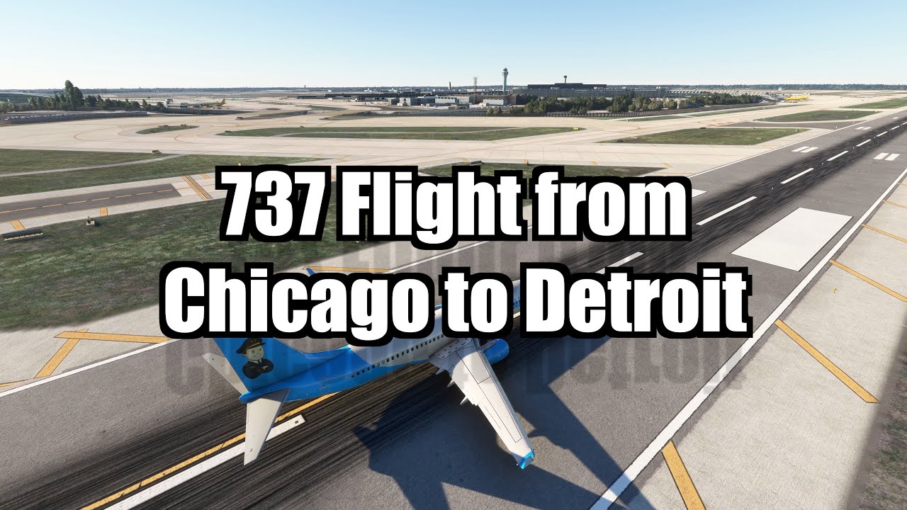 737 Flight from Chicago (KORD) to Detroit (KDTW) | PMDG