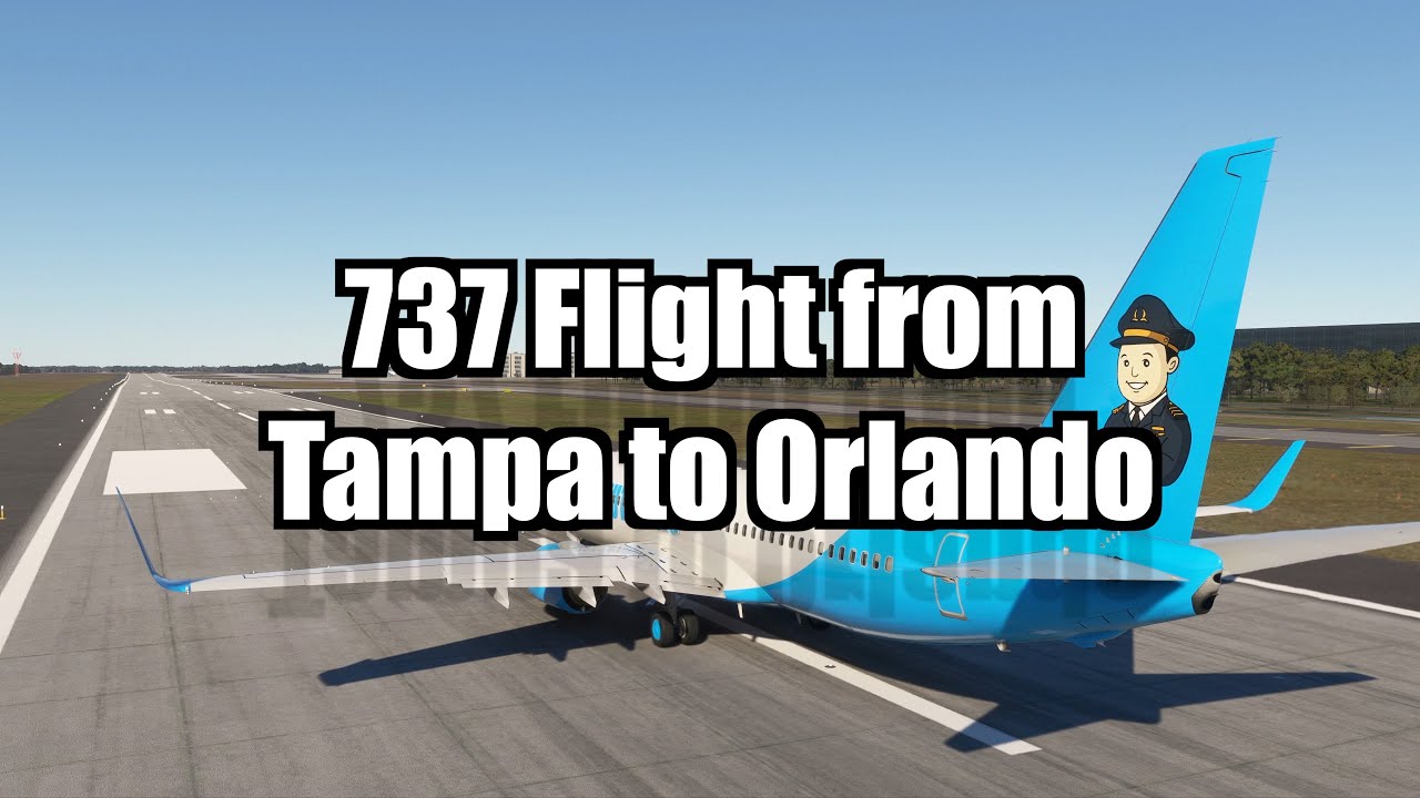 737 Flight from Tampa (KTPA) to Orlando (KMCO) | PMDG